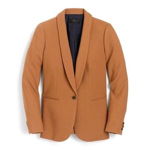 J Crew Parke Blazer Jacket Wool in Camel G7726 Size 14